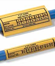 Desenvolvido para aplicações onde não é possível a utilização de marcadores, seja em função do diâmetro do cabo, ou deste já estar conectado, impedindo a