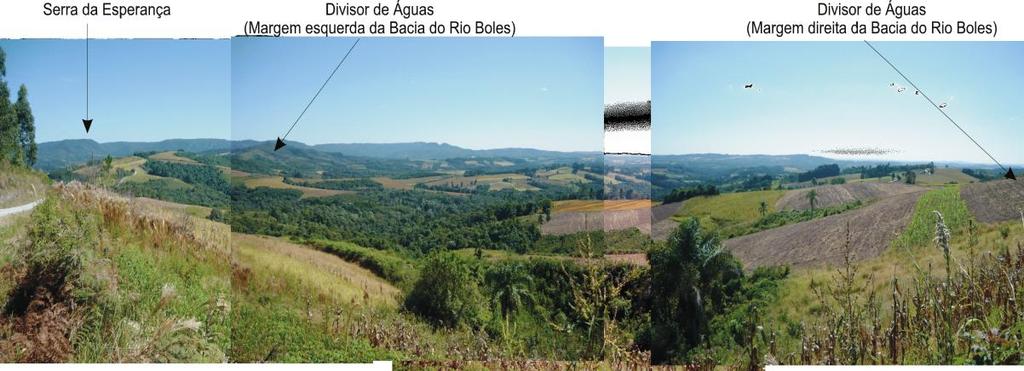 FIGURA 1: Aspecto Geral da Paisagem do Faxinal Taquari dos Ribeiros, na, Bacia do Rio Boles, local de concentração das Terras-de-Plantar.