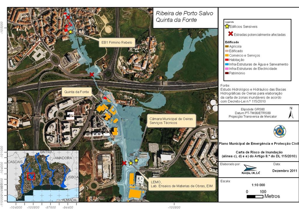 Infraestruturas rodoviárias e ferroviárias Avenida dos Descobrimentos Estrada de Paço de Arcos Rua João Pardal Rede viária da Baixa de Paço de Arcos Património cultural Fornos da Cal Instalações