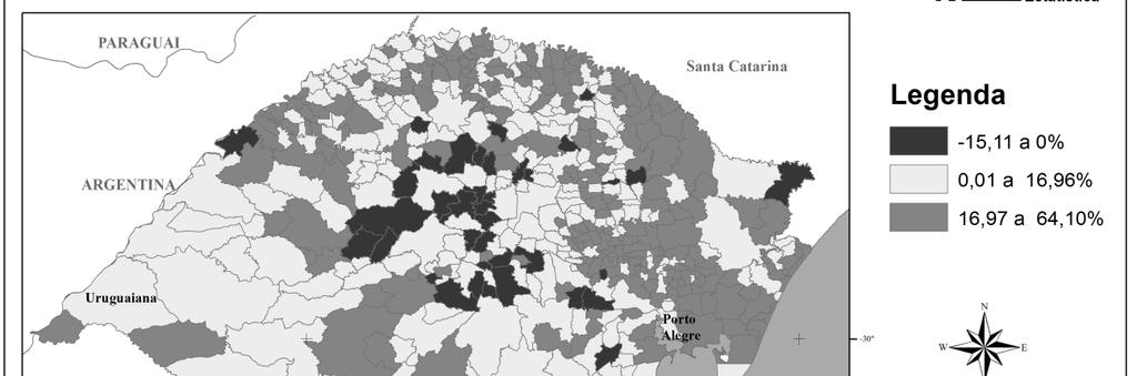 Desempenho econômico dos municípios gaúchos em 2010 79 Tabela 1 Participação e taxas de crescimento do Produto Interno Bruto (PIB), por Conselhos Regionais de Desenvolvimento (Coredes), no Rio Grande