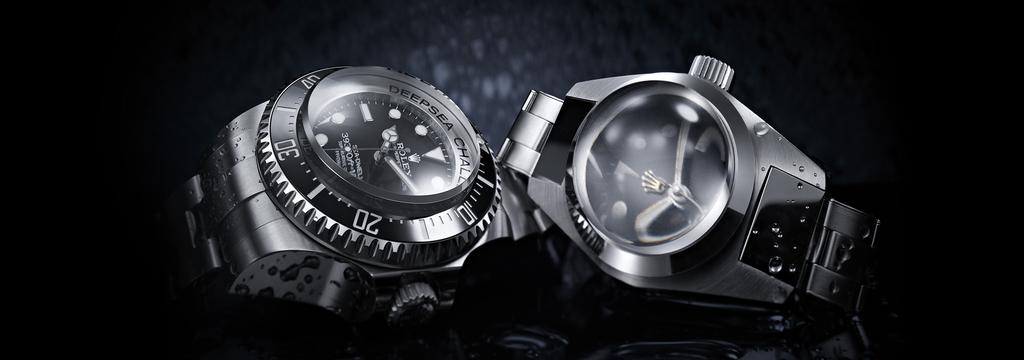 O mergulho pioneiro ROLEX DEEP SEA SPECIAL Desde 1926, quando Hans Wilsdorf, fundador da Rolex, deu o nome de Oyster ao primeiro relógio de pulso impermeável, a empresa vem se dedicando ao estudo