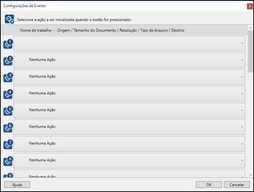 6. Selecione os trabalhos que deseja atribuir usando qualquer menu suspenso. Observação: O número de menus suspensos disponíveis pode variar, dependendo do seu produto e das opções conectadas. 7.