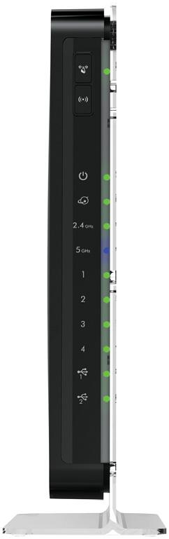 Conheça seu router A maioria dos conectores estão no painel traseiro.