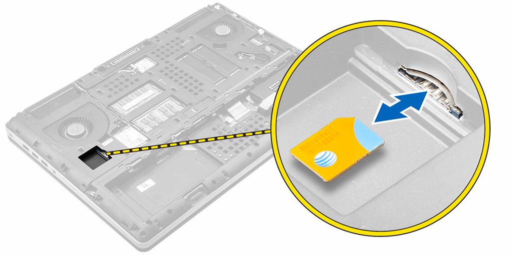 Como instalar o cartão SIM (Subscriber Identity Module [Módulo de identidade do assinante]) 1. Insira o cartão SIM em seu respectivo slot até encaixá-lo no lugar com um clique. 2. Instale: a.