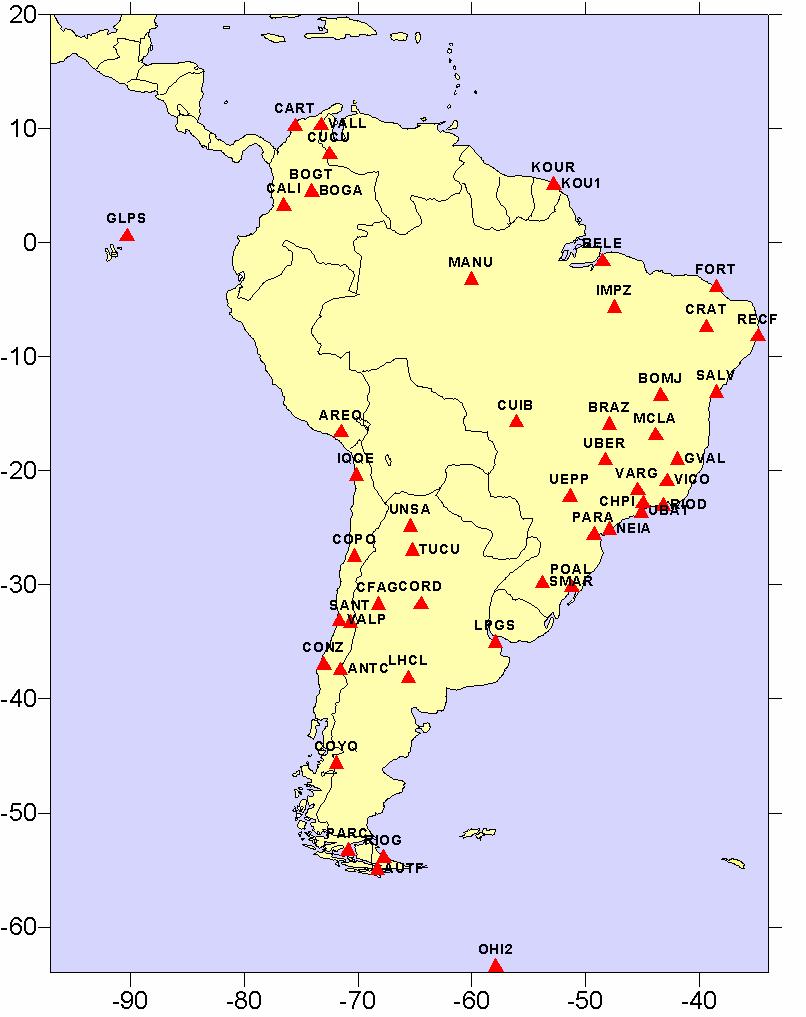 MAP OF IBGE NETWORK