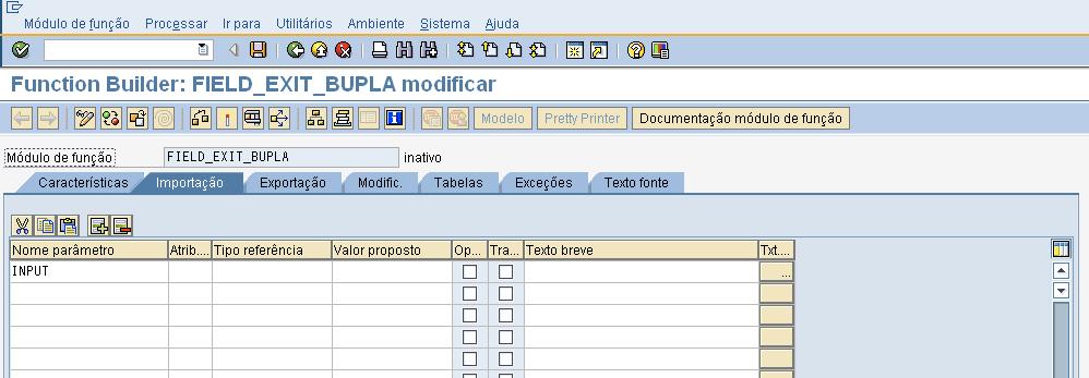 Clique na aba "Texto fonte", para que seja exibida a tela de edição do código. Digite então a lógica desejada.