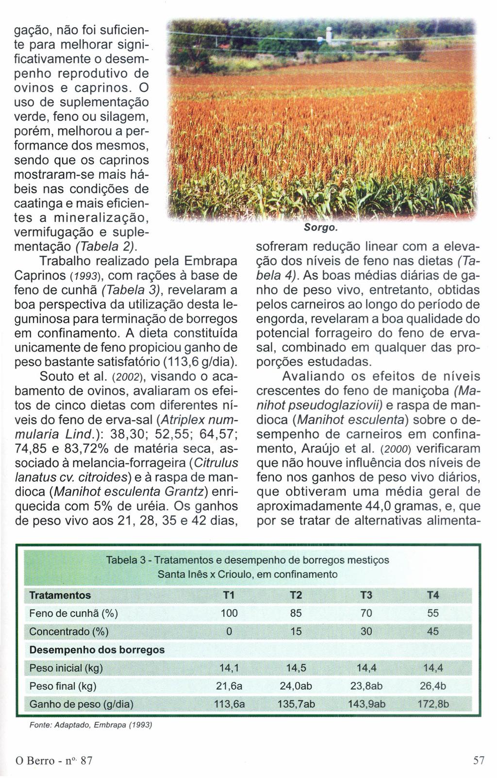 gação, não foi suficiente para melhorar significativamente o desempenho reprodutivo de ovinos e caprinos.