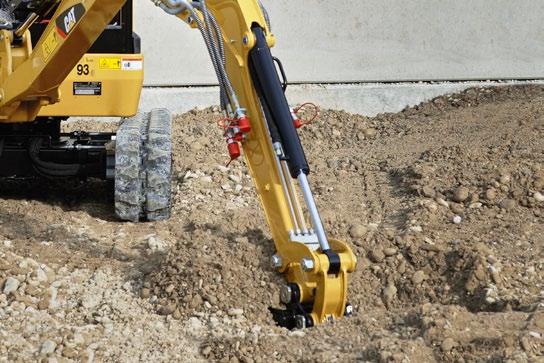 As profundidades de escavação são definidas para proporcionarem uma boa abertura de valas em trabalhos de instalação de cabos e tubagens de