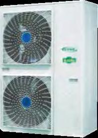 Potência Arrefecimento (kw): 10; Potência Aquecimento (kw): 12 Gás Refrigerante R410A; Compressor Rotacional DC Inverter; Temp. água quente (ºC): 20 a 55; Temp.