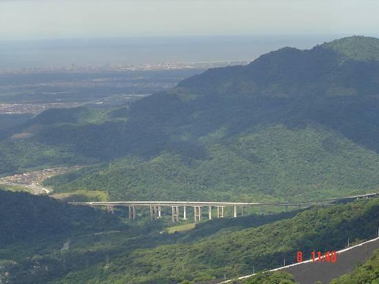 Serra do Mar na chegada a Cubatão-SP Fonte: