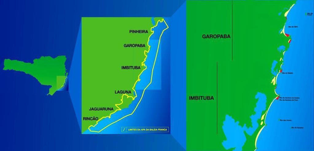 Figura 3: Litoral das cidades de Garopaba e