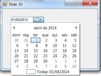 Date-Time Picker - Formatos Por padrão este controle não deixa a pessoa editar a hora.