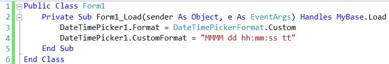 Date-Time Picker - Customizar Formato Para configurar um formato não padrão