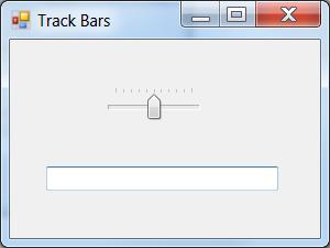 Track Bars São parecidos com as Scroll Bars. Permitem que o usuário especifique o intervalo de valores a ser selecionado.