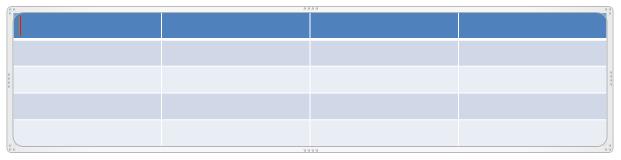 Aparece esta tabela ao lado. Vamos formatá-la tal como o exemplo mostrado no início desta página.