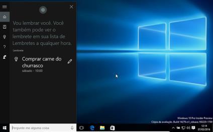 Cortana: Algumas Novidades do Windows 10 A Cortana, assistente pessoal da Microsoft, liberou sua versão em português para o Brasil no Windows 10.