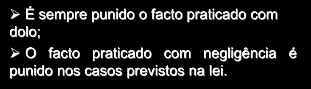 negligência é punido nos casos