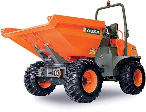 CONCEITO Dumper de 10 t. de última geração Gama de 2 modelos compactos (descarga giratória e frontal) de avançada tecnologia e desenho inovador. O único Dumper de 10t.