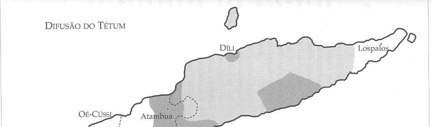 2 com as da família papua que, por sua vez, se desdobram em mais variantes e dialectos, enquanto Thomaz (2002) fala, até, em cerca de trinta línguas locais em Timor Leste (Mapa 1) (cf.