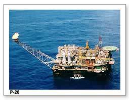 19 31 e transferido para navios aliviadores. O gás é bombeado para o continente através de gasoduto que passa pela Plataforma de Garoupa (PGP-1).