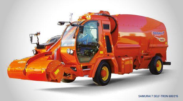 SAMURAI 7 SELF-TRON UNIFEED AUTOMOTRIZ EQUIPAMENTO STANDARD: Motor diesel com sistema de controle electrónico Sistema de refrigeração geral, radiador com sistema de limpeza automático Dois senfins