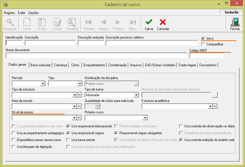 4 Cadastro de Cursos - ACD_CadCurso.dll 4.