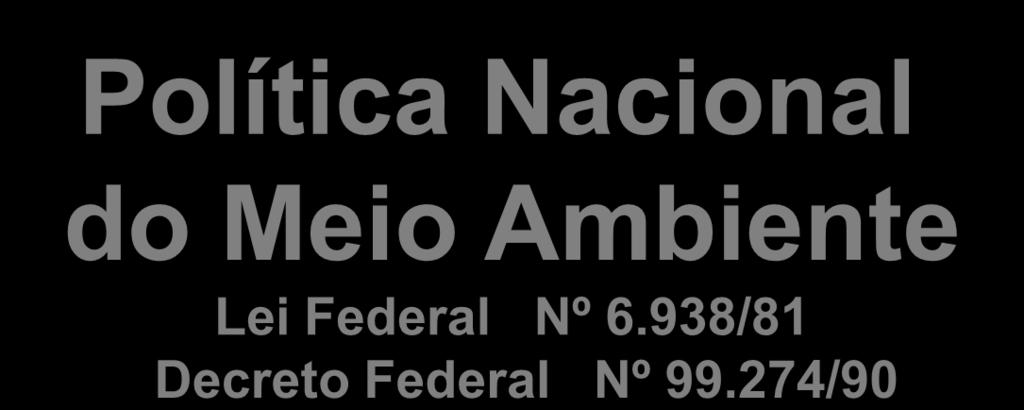 Política Nacional do Meio Ambiente Lei