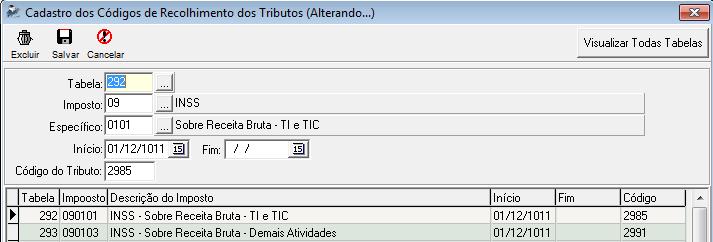 As alíquotas iniciais foram inseridas automaticamente em conversão de banco, porém como é uma legislação nova, as alterações de alíquota devem ser realizadas posteriormente pelo usuário, sempre