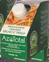 solo e estresses ambientais. A formulação especial de AzoTotal garante viabilidade e melhor performance do produto.