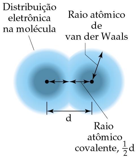 Tamanho dos átomos e dos íons Considere uma molécula diatômica