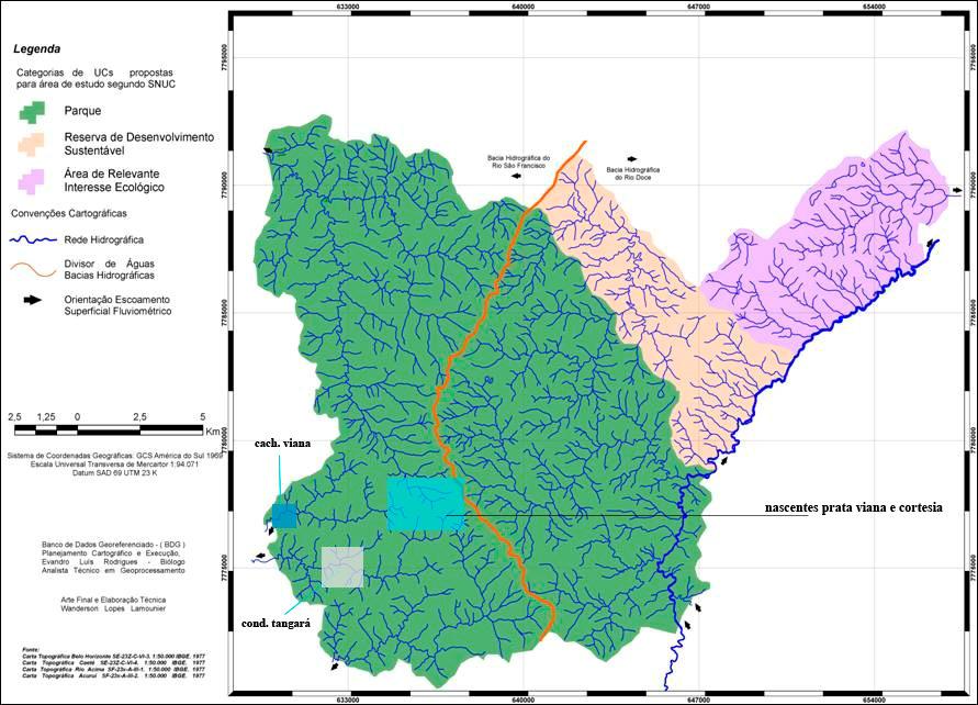 ADEQUAÇÕES DOS LIMITES Diante do estudo realizado pelo IGC/UFMG, Patrimônio Natural da Serra do Gandarela e seu Entorno: Análise Ambiental como Subsídio para a Criação de Unidades de Conservação no