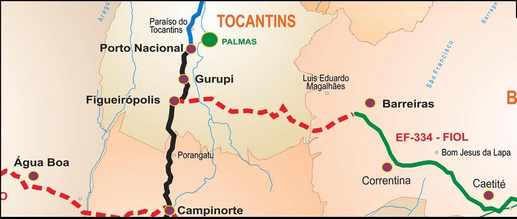 FIGUEIRÓPOLIS/TO EXTENSÃO: 505 km SITUAÇÃO: