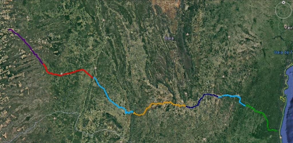 INFORMAÇÕES GERAIS Barreiras FIOL II FIOL I São Desidério LOTE 06F LOTE 02FA (Túnel) LOTE 07F Sta.