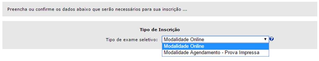 h. Confirme a inscrição clicando no botão Confirmar. Caso já tenha inscrição em um curso e deseja se inscrever em outro, clique no botão Confirmar inscrição no novo curso i.