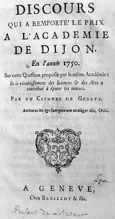 Discurso Sobre a Origem e os Fundamentos da Desigualdade entre os Homens Participou do Concurso da Academia de Dijon: O restabelecimento das ciências e das artes terá favorecido o aprimoramento dos