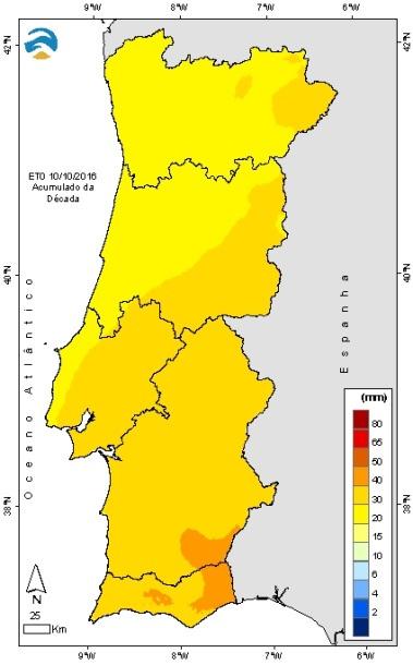 2.2 Número de horas de frio Em consequência dos valores de temperatura acima do normal que se registaram no mês de outubro, o número de horas de frio (temperaturas inferiores a 7.