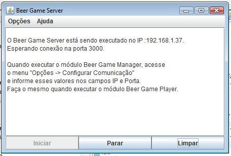 O valor do IP e da porta lógica serão necessários para realizar a configuração da comunicação nos módulos BGM e BGP (veja seções 5.3 e 6.3).