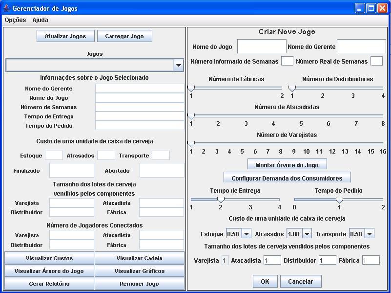 número da porta lógica utilizada pelo Beer Game Server para comunicar com o módulo Beer Game Manager.