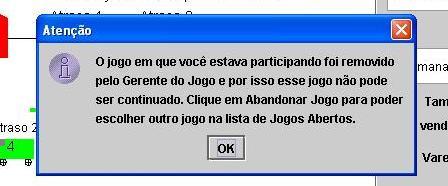 Relatório do Jogo. Esse arquivo contém todas as informações do jogo e o valor das variáveis de todos os componentes da cadeia em cada semana do jogo.