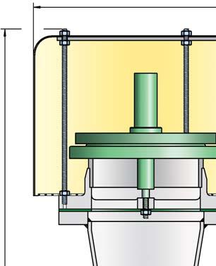 Válvula de alívio de pressão PROTEGO D/SVL a Ø b X Detalhe X Até alcançar a pressão de ajuste, garante-se a conservação da pressão do tanque com uma estanqueidade muito acima do padrão normal graças