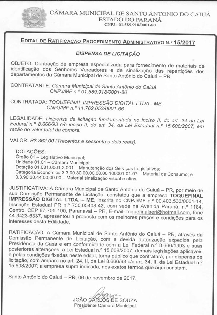 9 Prnví 9 novmbro 207 quint-fir publicção lgl www.dirionorost..br P MP Ã P PÁ P MP Ã P PÁ º. 26/207 ispns licitção quisição mtril pdgógico trs providêncis.