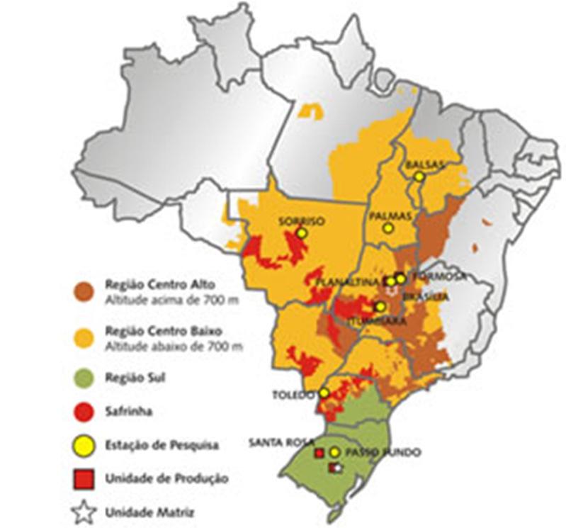 Escolha dos locais de avaliação Devem representar as condições reais de cultivo Considerar do tipo de interação enótipo x ambiente - um enótipo recomendado