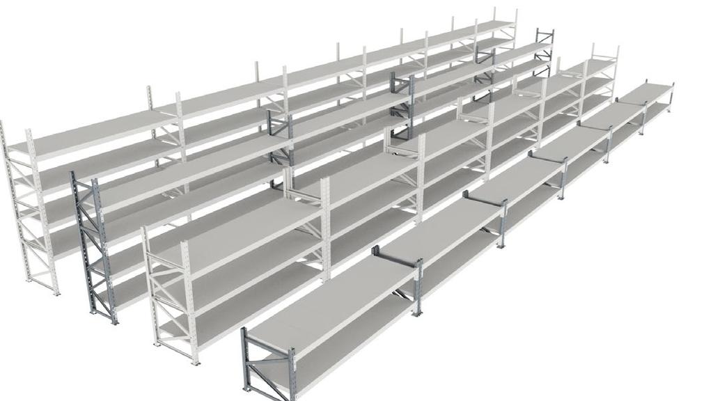 Com diferentes capacidades de carga e dimensões, a estante speedlock permite criar soluções à sua medida.