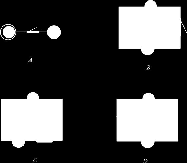 2.2. Indica qual dos seguintes esquemas poderá representar o circuito eléctrico do candeeiro. 2.3.