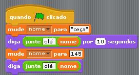 Usando Variáveis em Scratch