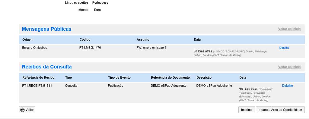 Gestão de Oportunidades Colocação de Esclarecimentos e Erros e Omissões 4.