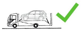 3. REBOQUE DE EMERGÊNCIA: Para efetuar o reboque dos veículos Honda, é necessário o uso de um Guincho Plataforma.