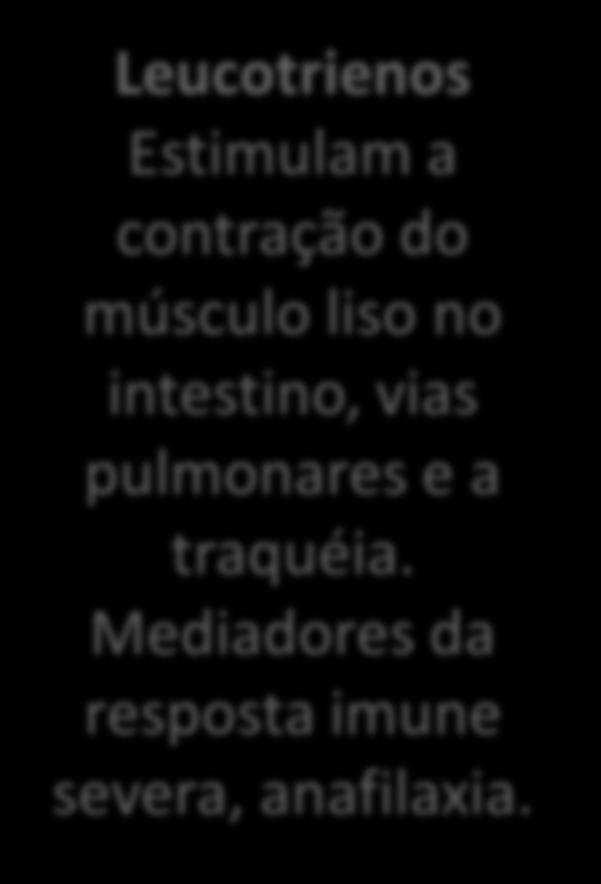 Tromboxanos Regulam a função das plaquetas, a coagulação do sangue