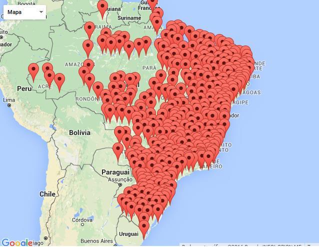 73 (fonte: LABEE/UFSC, 2016) Entre esses arquivos não existe a cidade de Gramado, mas existe o arquivo climático da cidade de