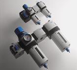 Unidades de Tratamento do ar comprimido As atuais unidades de tratamento de ar são composta por: filtros, reguladores, lubrificadores,